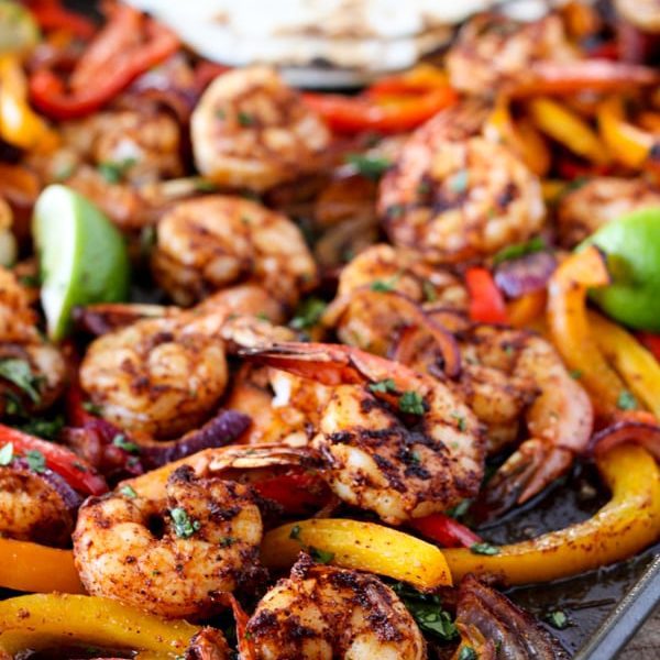 Shrimp Fajitas (Sheet Pan)